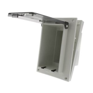 Arlington DBVR141C Clear Vertical Low Profile InBox for Retrofit Siding Construction