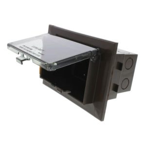 Arlington DBHB1BRC Brown InBox Recessed Electrical Box for New Brick Construction