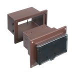 Arlington DHB1BRC Low Profile Weatherproof InBox w/ Adapter Sleeve for New Brick Construction, Clear Cover