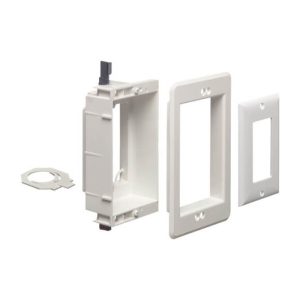 Arlington LVU1W 1-Gang Recessed Low-Voltage Mounting Bracket