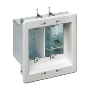 Arlington TVBS505 2-Gang Steel Recessed TV Box