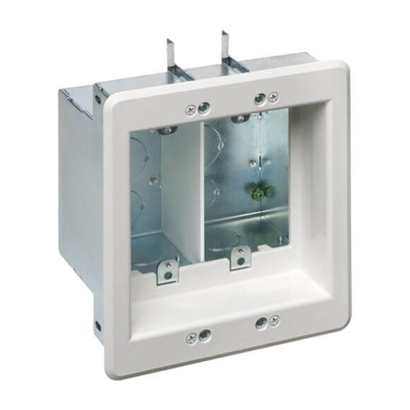Arlington TVBS505 2-Gang Steel Recessed TV Box