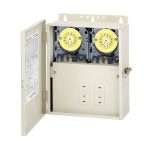 Intermatic T10101R Control Panel with Two T101M Mechanisms