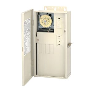 Intermatic T21001R 60 A Load Center with T101M Mechanism, 4-Breaker Spaces