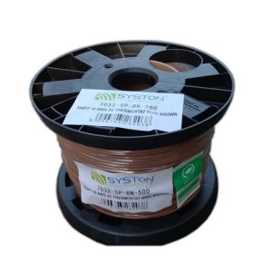 Syston 7032-SP-BN-500 500 ft. 18/2 Solid BC CMR/CL2R Brown Thermostat Wire