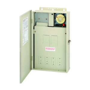 Intermatic T40004R 125 A Load Center with T104M Mechanism, 8-Breaker Spaces
