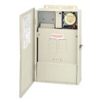 Intermatic T40004RT3 100 A Load Center with 300 W Transformer and T104M Mechanism, 8-Breaker Spaces