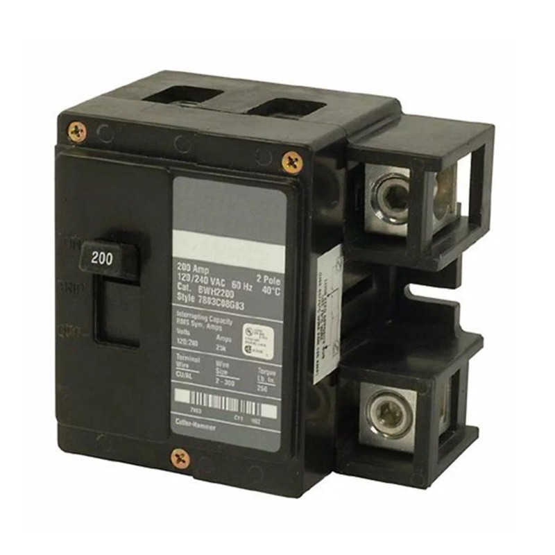 EATON BWH2200 200 Amp 2 Pole 25k Main Circuit Breaker