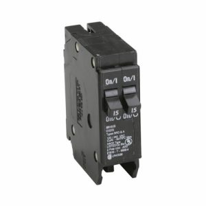 EATON BR1515 Duplex 1-Pole 15A Thermal Magnetic Circuit Breaker