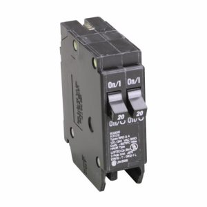 EATON BR2020 Duplex 2-Pole 20A Thermal Magnetic Circuit Breaker