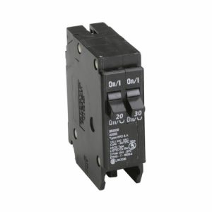 EATON BR2030 Duplex 2-Pole 20A/30A Thermal Magnetic Circuit Breaker