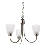 Progress Lighting P4440-09 Chandelier, Brushed Nickel