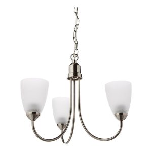 Progress Lighting P4440-09 Chandelier, Brushed Nickel