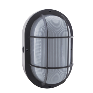 NaturaLED 7025 LED-FXBWL10/850/BK 10W BULKHEAD WALL LIGHT 5000K