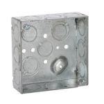Raco 189 4 in Welded Square Box with Raised Ground