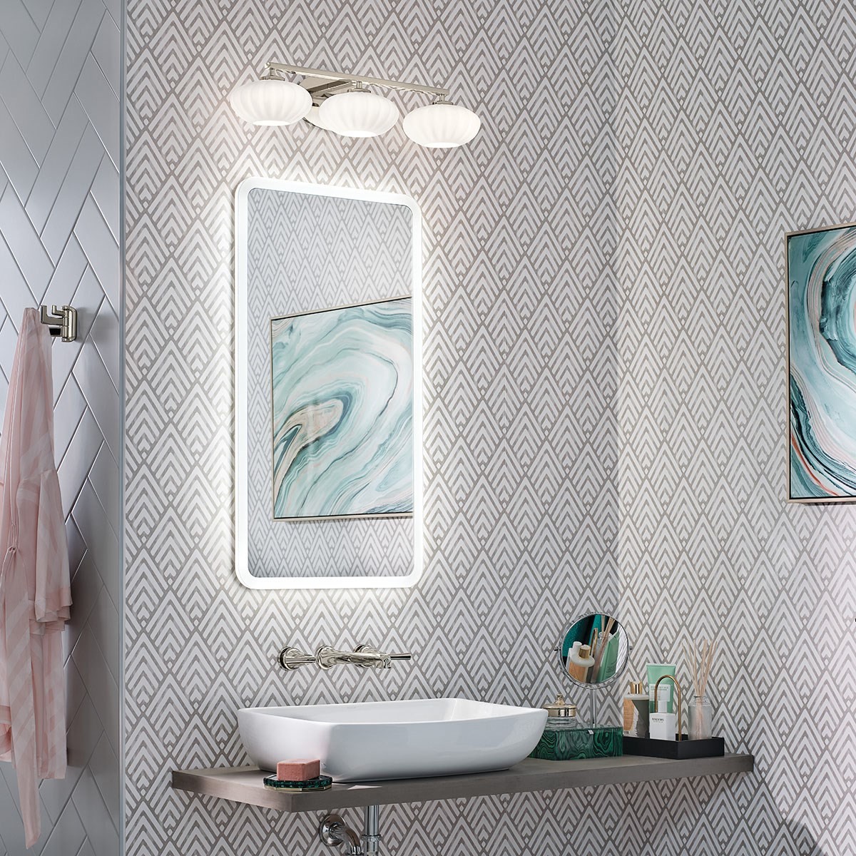 KICHLER 83993 29W 19.75" x 35.5" LED BACKLIT MIRROR 3000K