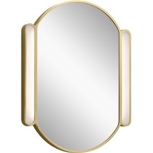 KICHLER 84165CG 33W 30" LED OVAL MIRROR CHAMPAGNE GOLD 3000K
