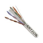Vertical Cable 060-493/WH Cat 6, 23 AWG, 8C Solid Copper Cable 1000ft
