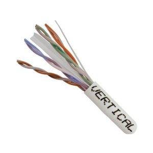 Vertical Cable 060-493/WH Cat 6, 23 AWG, 8C Solid Copper Cable 1000ft