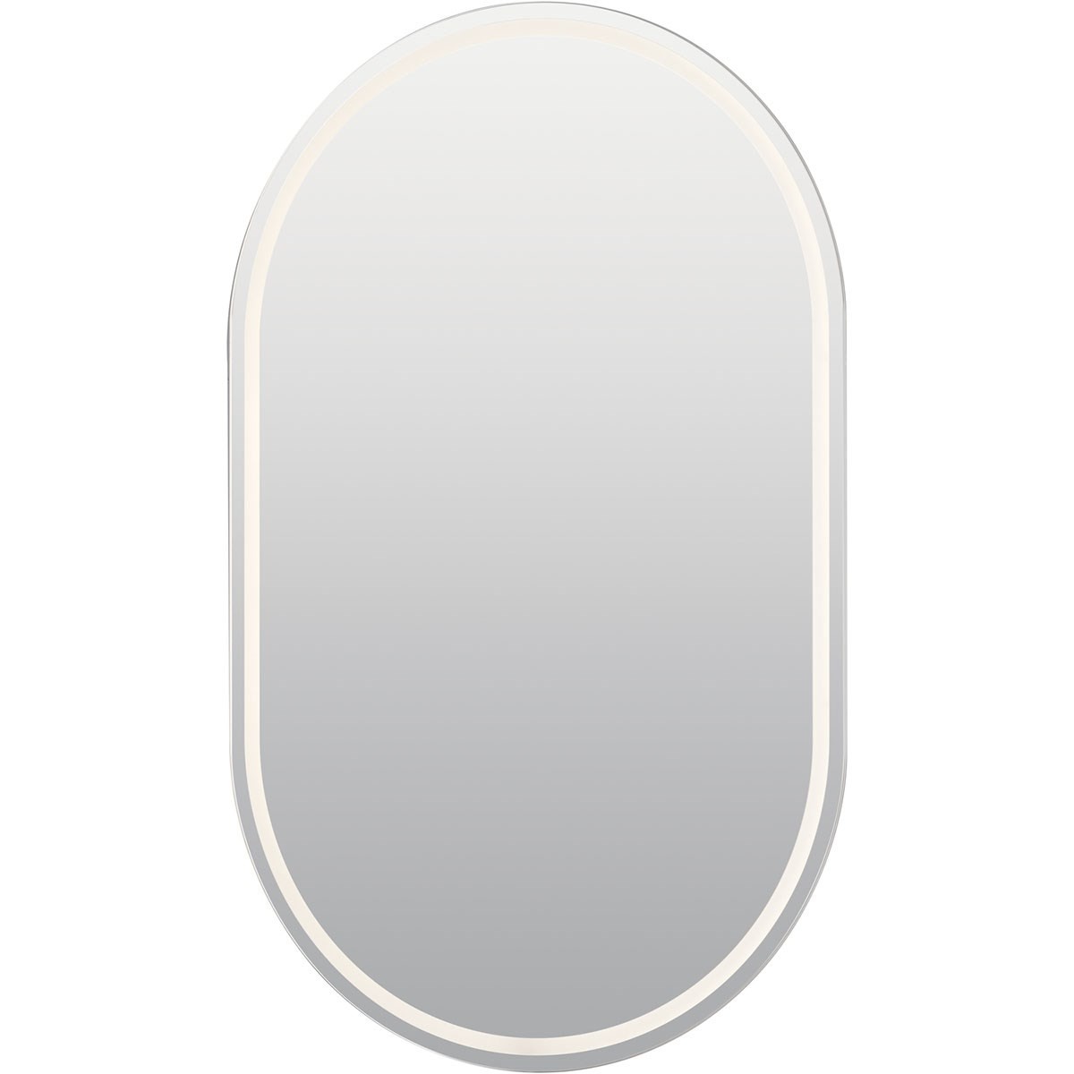 KICHLER 86010 28" LED RADANA VANITY MIRROR WITH ETCHED PANEL 3000K