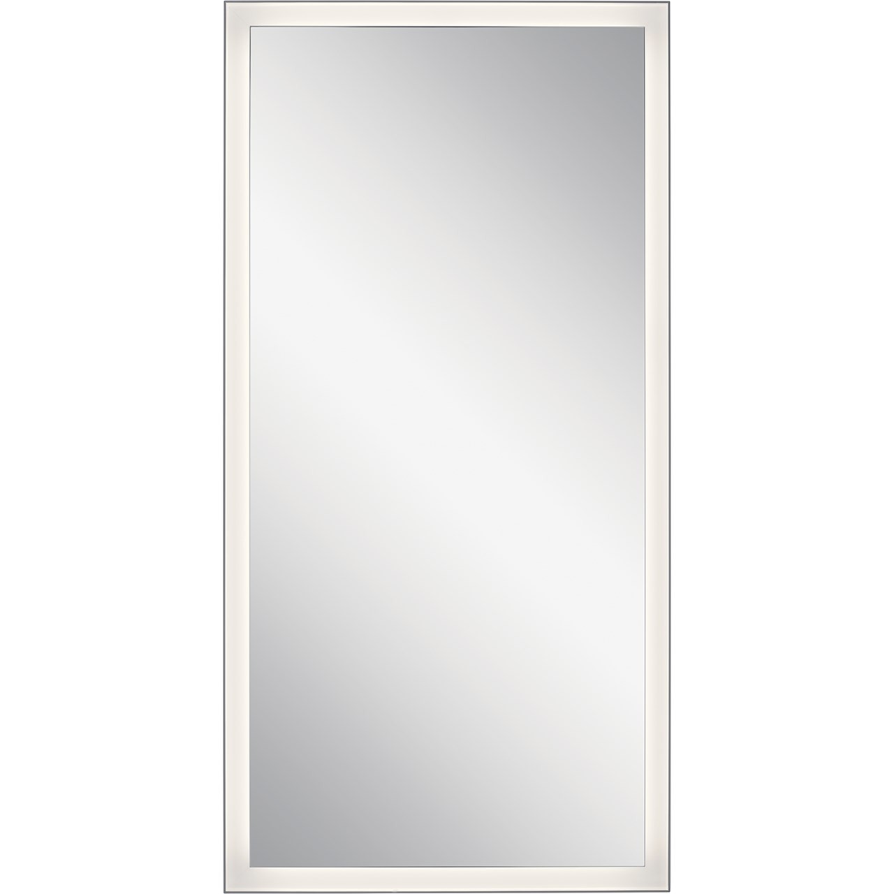 KICHLER 84172 30" LED RYAME LIGHTED MIRROR SILVER 3000K