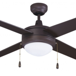 ROYAL PACIFIC 1004OB-OB-E26-L 50" SWEEP EUROPA 4-BLADE CEILING FAN OIL-BRUSHED NICKEL - E26 LED LIGHT KIT INCLUDED