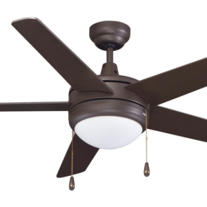 ROYAL PACIFIC 1005BN-BN-E26-L 50" SWEEP MIRAGE 5-BLADE CEILING FAN BRUSHED NICKEL - E26 LED LIGHT KIT INCLUDED