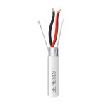 Honeywall Genesis 32025512 22 AWG 2C Stranded Shielded Plenum, Natural, 500 ft. Pull Box