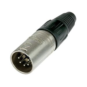 Neutrik NC3MX 3 Pole Male Cable Connector with Nickel Housing and Silver Contacts