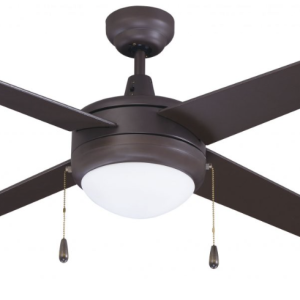ROYAL PACIFIC 1008LED-BN-BN LED 50" SWEEP EUROPA 4-BLADE CEILING FAN BRUSHED NICKEL - LED LIGHT KIT INCLUDED 3000K