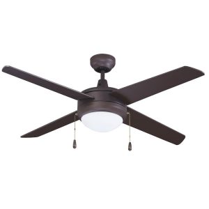 ROYAL PACIFIC 1008LED-OB-OB LED 50" SWEEP EUROPA 4-BLADE CEILING FAN OIL-RUBBED BRONZE - LED LIGHT KIT INCLUDED 3000K