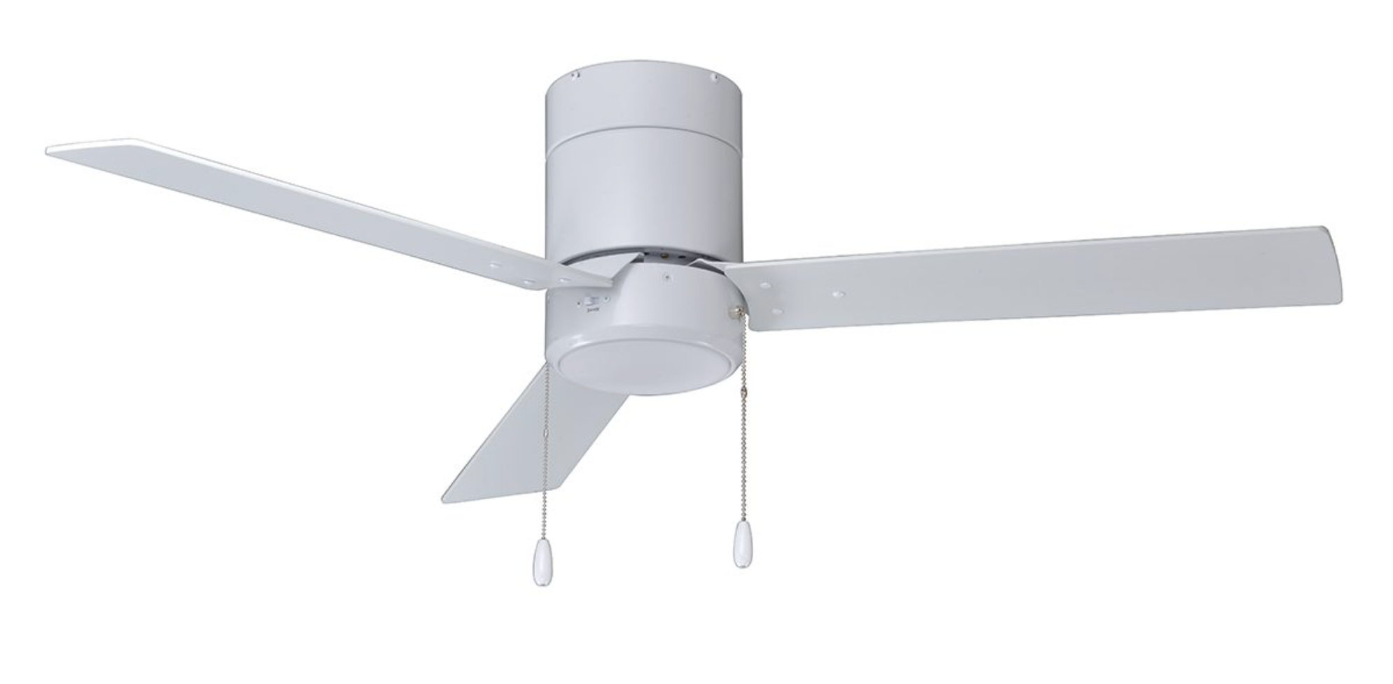 ROYAL PACIFIC 1021WW-WW-PC LED SABIO 42" SWEEP HUGGER 3-BLADE PULL CHAIN CEILING FAN WHITE