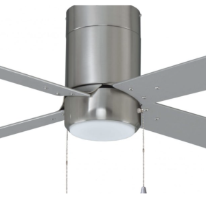 ROYAL PACIFIC 1023BN-BN-PC LED METALIS 42" SWEEP HUGGER 4-BLADE PULL CHAIN CEILING FAN BRUSHED NICKEL