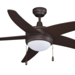 ROYAL PACIFIC 1025LED-OB-OB LED MIRAGE I 50" 5-CURVED BLADE CEILING FAN OIL-RUBBED BRONZE