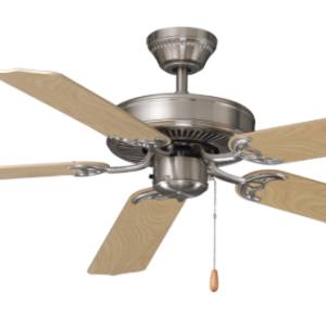 ROYAL PACIFIC 1032BN-NM LED DESERT MOON 52" 5-BLADE CEILING FAN BRUSHED NICKEL / NATURAL MAPLE