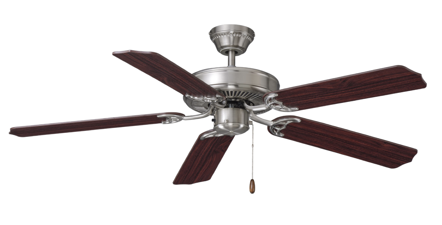 ROYAL PACIFIC 1032BN-WT LED DESERT MOON 52" 5-BLADE CEILING FAN BRUSHED NICKEL / WALNUT