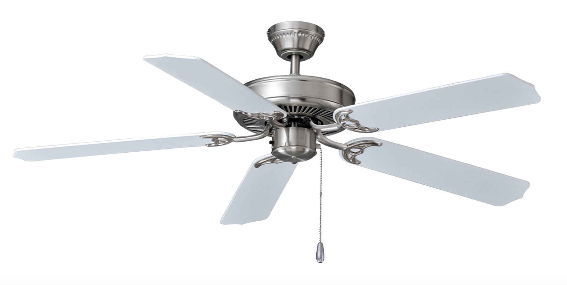 ROYAL PACIFIC 1032BN-WW LED DESERT MOON 52" 5-BLADE CEILING FAN BRUSHED NICKEL / WHITE