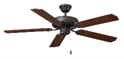 ROYAL PACIFIC 1032OB-WT LED DESERT MOON 52" 5-BLADE CEILING FAN OIL-RUBBED BRONZE / WALNUT