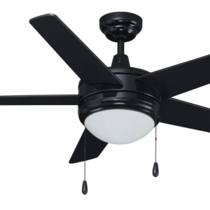 ROYAL PACIFIC 1042LED-BK-BK LED MIRAGE II 44" 5-BLADE CEILING FAN BLACK - LED LIGHT KIT INCLUDED