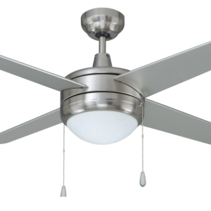 ROYAL PACIFIC 1041LED-BN-BN LED EUROPA II 44" 4-BLADE CEILING FAN BRUSHED NICKEL - LED LIGHT KIT INCLUDED