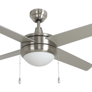 ROYAL PACIFIC 1044LED-BN-BN LED EUROPA IV 52" 4-BLADE CEILING FAN BRUSHED NICKEL - LED LIGHT KIT INCLUDED
