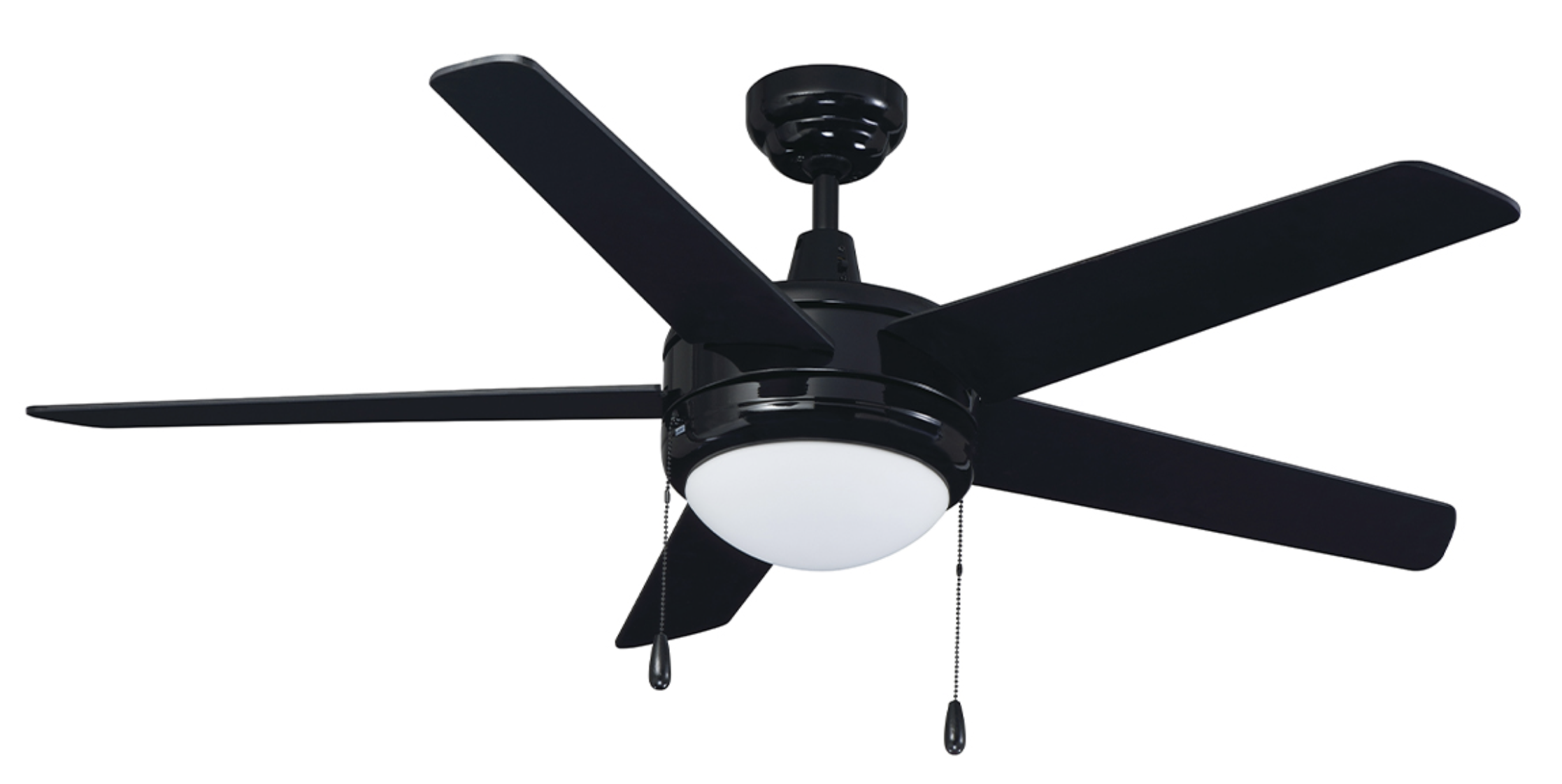 ROYAL PACIFIC 1045LED-BK-BK LED MIRAGE IV 52" 5-BLADE CEILING FAN BLACK - LED LIGHT KIT INCLUDED