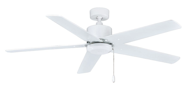 ROYAL PACIFIC 1065WW-WW ALDEA V 52" 5-BLADE CEILING FAN WHITE