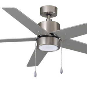 ROYAL PACIFIC 1065LED-BN-BN LED ALDEA V 52" 5-BLADE CEILING FAN BRUSHED NICKEL - LED LIGHT KIT INCLUDED