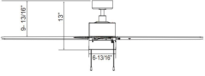 ROYAL PACIFIC 1065LED-BN-WT LED ALDEA V 52" 5-BLADE CEILING FAN BRUSHED NICKEL / WALNUT - LED LIGHT KIT INCLUDED