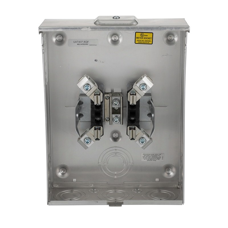 Siemens UAT437-XGF 600 VAC 200 Amp 1-Phase 3-Wire Ringless Meter Mounting Equipment