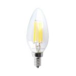 Keystone KT-LED5.5FB11-E12-927-C 5.5W Clear LED Straight Tip B11 E12 Filament 2700K