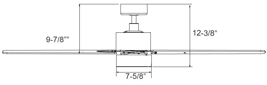 ROYAL PACIFIC 1069OB-OB ALDEA IX 52" 5-BLADE CEILING FAN OIL-RUBBED BRONZE - WET LISTED