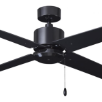ROYAL PACIFIC 1071MBK-MBK ALDEA 52" 4-BLADE CEILING FAN MATTE BLACK