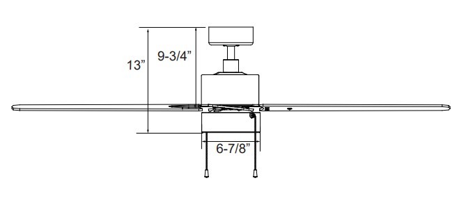 ROYAL PACIFIC 1071LED-OB-WT ALDEA 52" 4-BLADE CEILING FAN OIL-RUBBED BRONZE / WALNUT - INTEGRATED LED LIGHT KIT INCLUDED